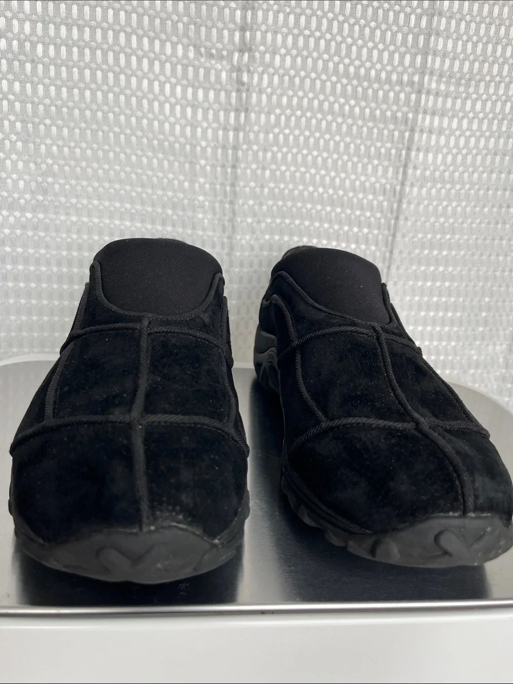 Merrell Jungle Moc Quad Black Suede Slip On Shoes Women 10 EU41 Comfort Casual